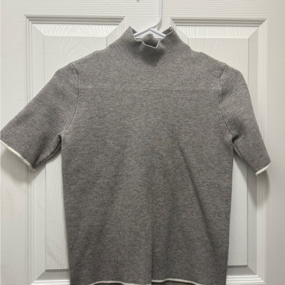 Zara Gray Turtleneck top